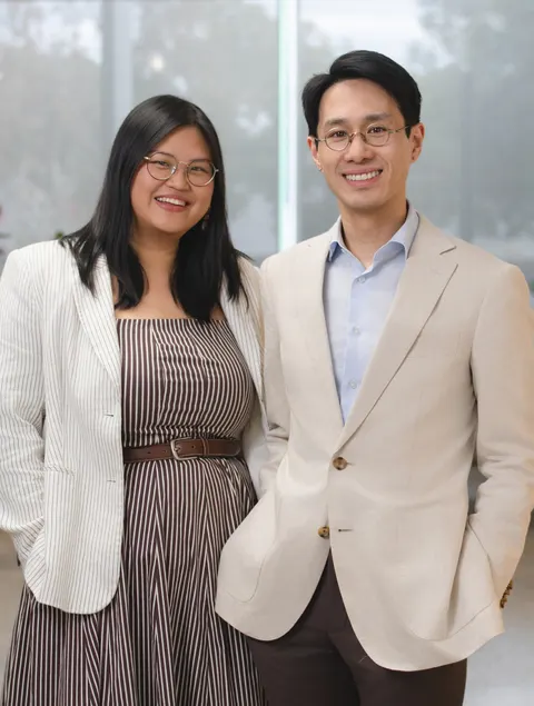 Dr Clarissa Tjoakarfa and Dr Nicholas Yang at Melbourne Balance Clinic