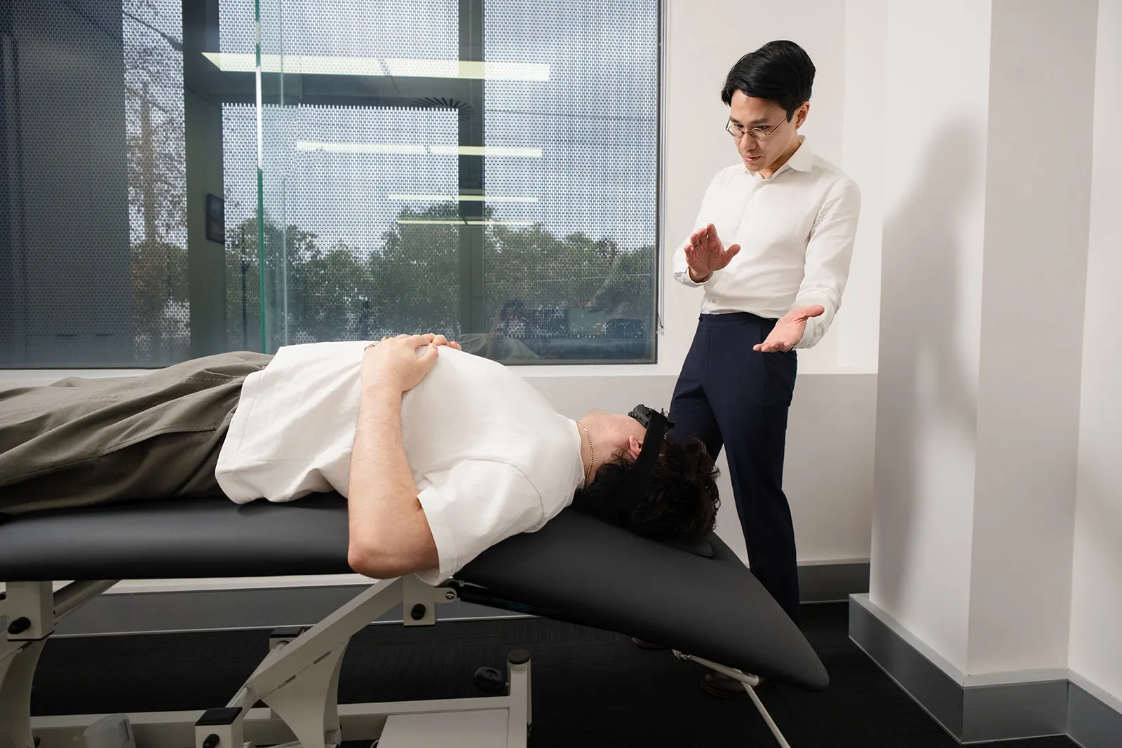 Video nystagmography (VNG) testing equipment used at Melbourne Balance Clinic